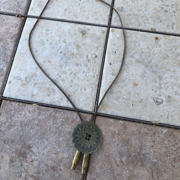 Bullet Casing Bolo Necklace - Picture 1 of 8